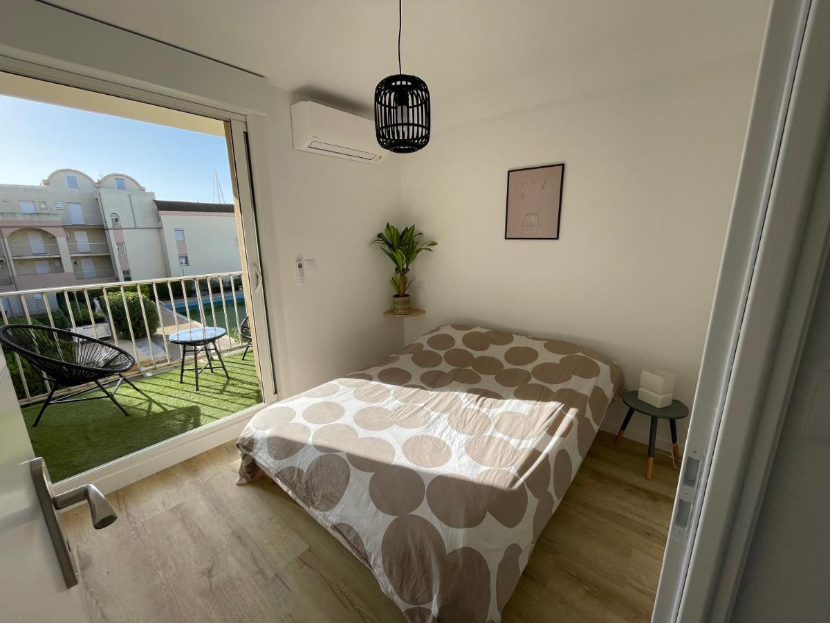T3 Expo Sud-Est - Parking - Piscine - Clim - Wifi Gruissan Exterior foto