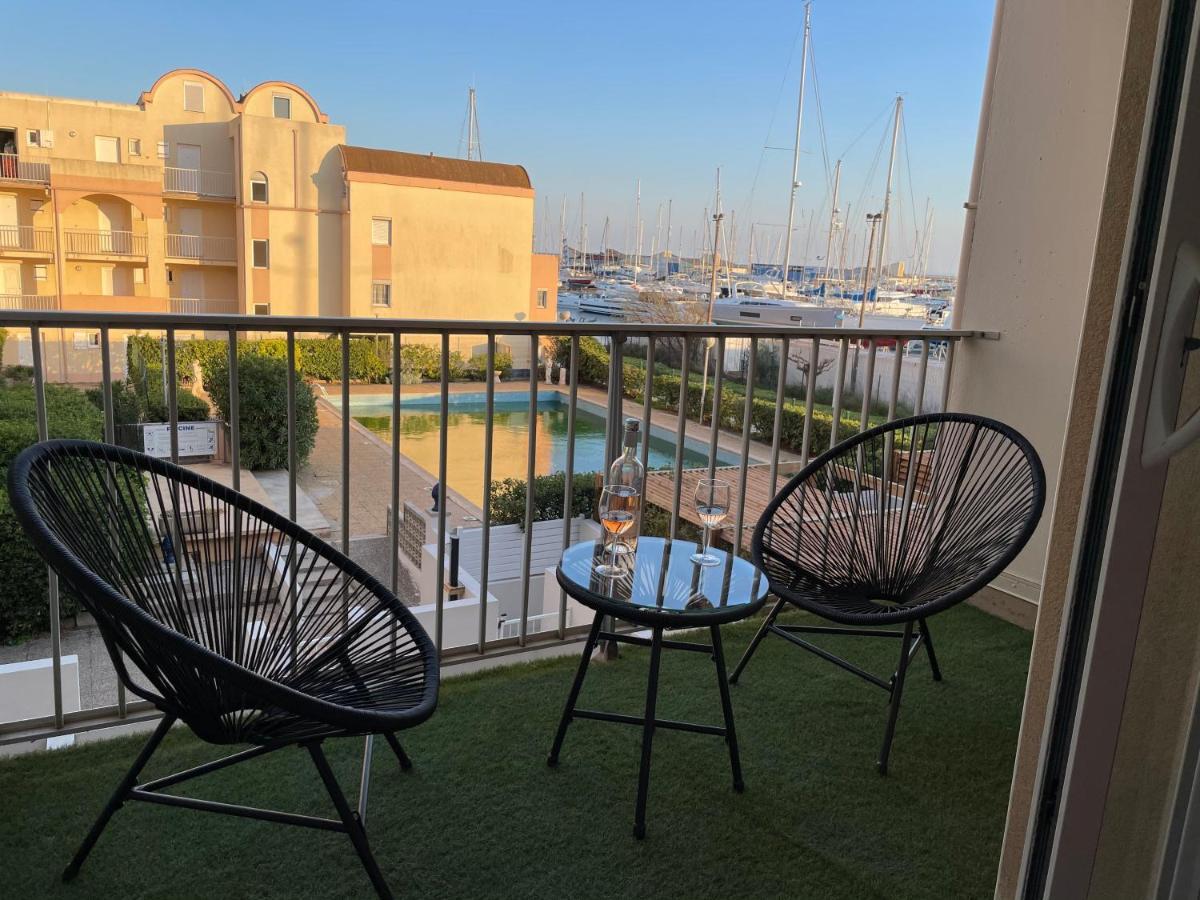 T3 Expo Sud-Est - Parking - Piscine - Clim - Wifi Gruissan Exterior foto